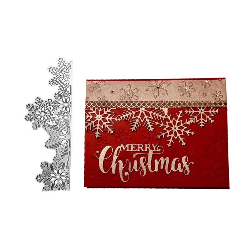 1pc Christmas Snowflake Metal Cutting Dies For Card Making Happy New Year Decoration Embossing Stencils Die Cuts DIY Scrapbooking Supplies3