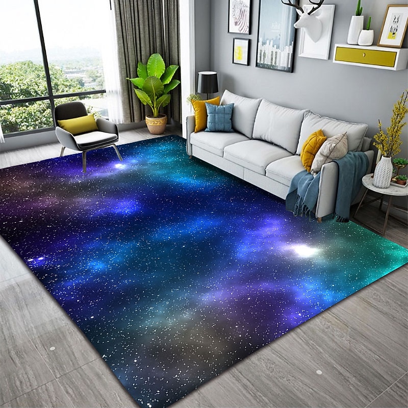 Galaxy Star Area Rug Rug for Livingroom Non Slip Floor Mat Bedside Livingroom Bedroom Indoor Outdoor3
