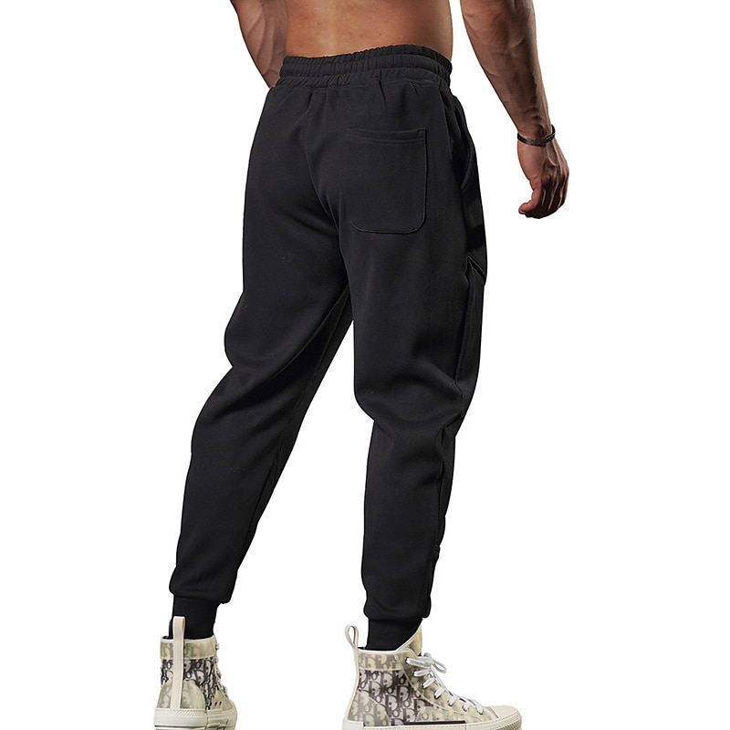Men's Trousers Track Pants Jogging Pants Training Outdoor Athleisure Sports Fitness Breathable Quick Dry Sweat wicking Comfortable Drawstring Elastic Waist Plain Full Length Sports & Outdoors3