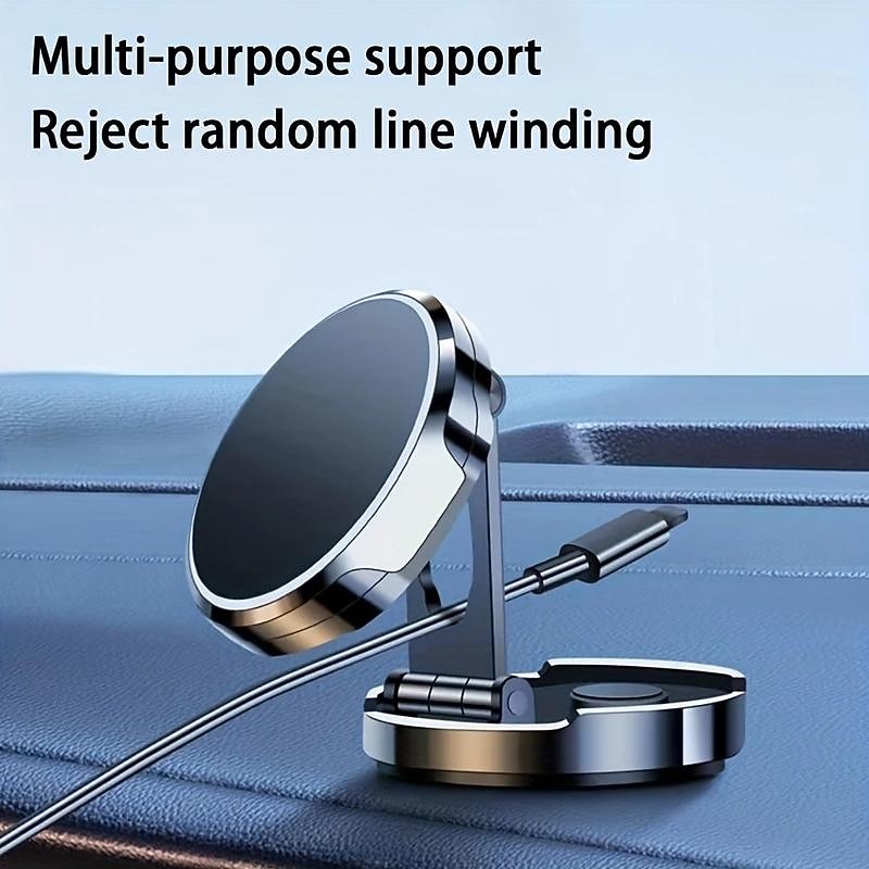 720° Rotating Magnetic Car Phone Holder Foldable Universal Stand For IPhone GPS4