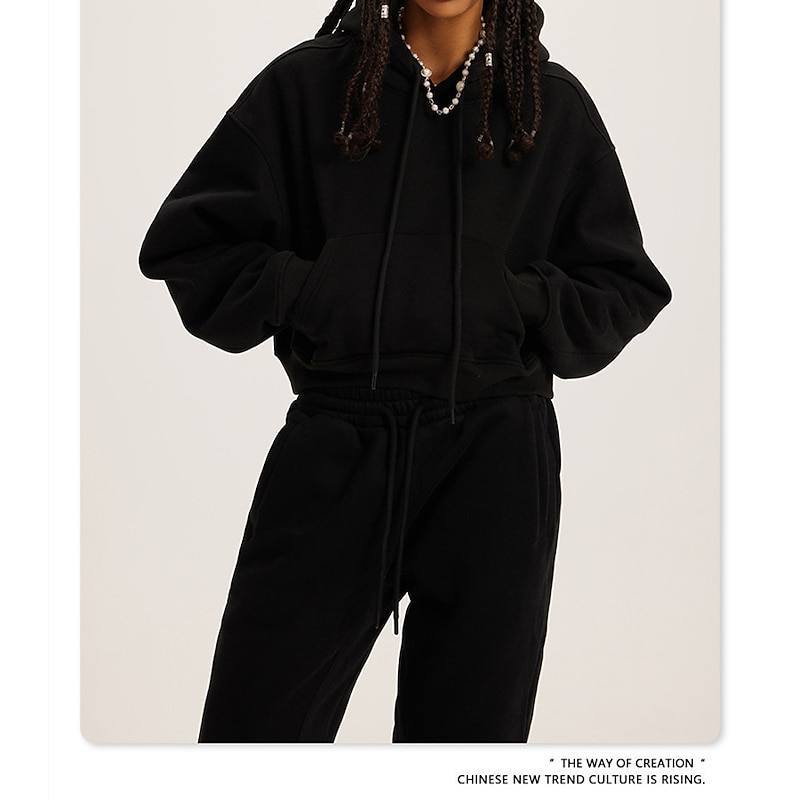 Hoodie Sweatshirt Sweatpants Plain Graphic For Couple's Men's Women's Adults' Hot Stamping Street Casual Daily4