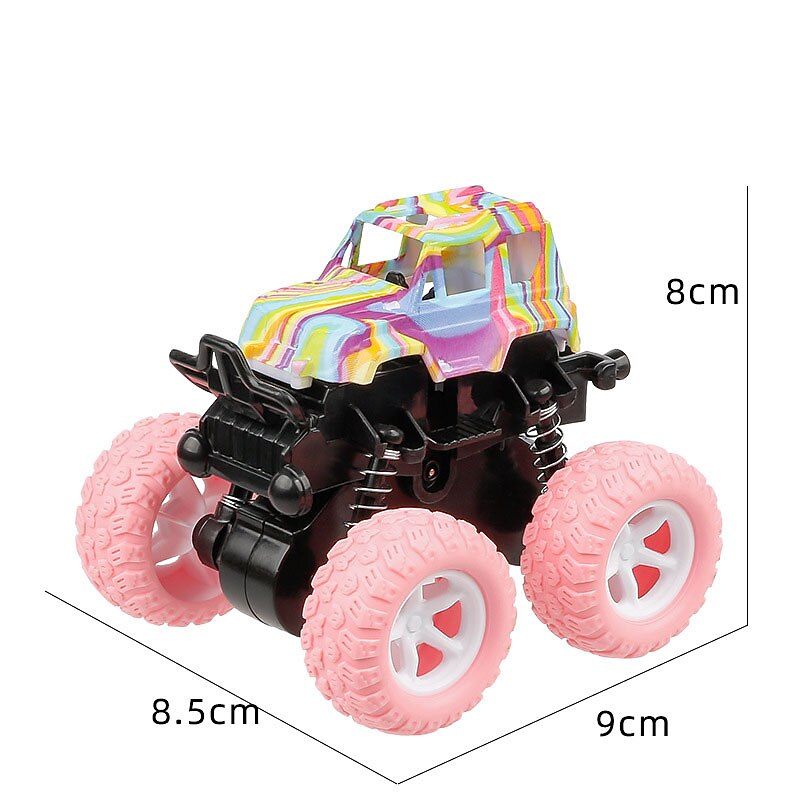 4 Pcs lnertial Off-road Vehicle Toys Super Resistant Climbing Car Model BabyCar Children Four-wheel-drive Boy Toy Car4