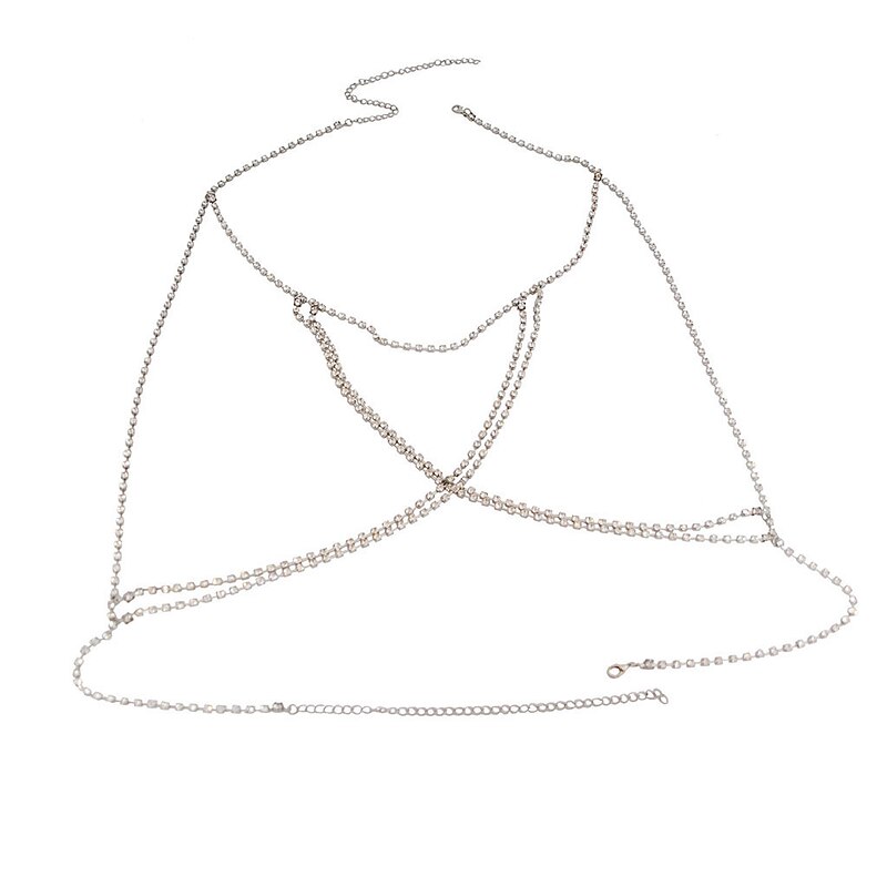 Body Chain Body Chain Metallic Sparkle Sexy Alloy For Disco Cosplay Carnival Women's Costume Jewelry Fashion Jewelry4