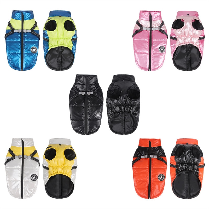 Dog Cat Coat Jacket Fashion Party Winter Reflective Waterproof Warm Breathable Comfortable Christmas Halloween Outdoor Casual Daily Dog Clothing for Bichon Frise Pomeranian Baby Pet Papillon Small3