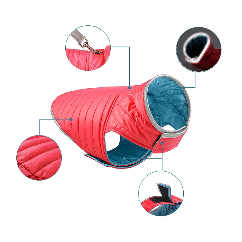 Dog Cat Coat Jacket Fashion Party Reflective Waterproof Breathable Double-Sided Soft Christmas Outdoor Casual Daily Dog Clothing for Bichon Frise Pomeranian Baby Pet Papillon Small3