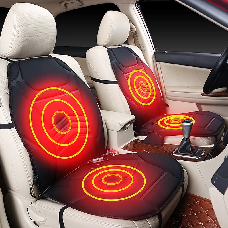 12V Heated Car Seat Cover Seats Heater Universal Auto Heating Seat Mat Electric Cushions Heating Pad Winter Warm Car Accessories2