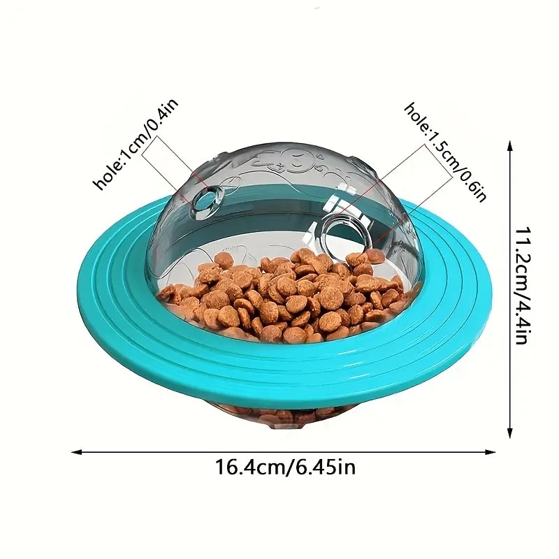 IQ Treat Ball Puzzle Toy For Dogs - Food Dispensing Slow Feeder Ball For Enrichment And Teeth Cleaning - Interactive Dog Toy For Small Medium And Large Dogs3