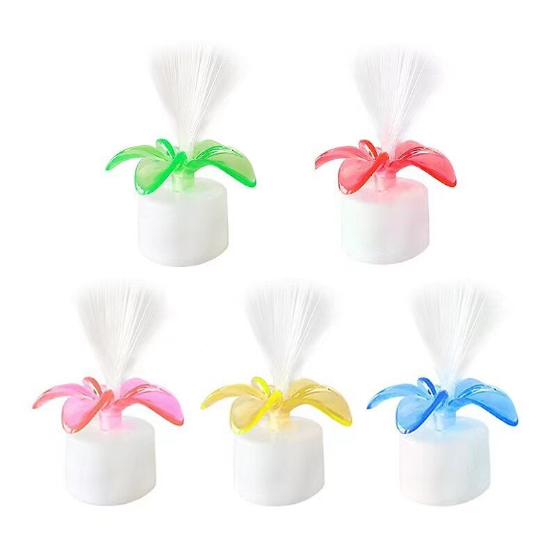 LED Colorful Fiber Optic Light Candle Rose Fiber Optic Flower Night Light Starry Sky Color Changing Flash Light Small Toy3