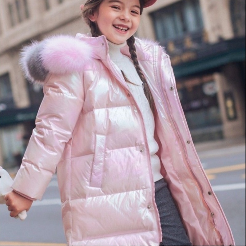 Girls' 3D Kids Puffer Jacket Letter Down Coat Puffer Jacket Long Sleeve Fall Winter Active Adorable Kids 4-13 Years Daily Regular Fit4