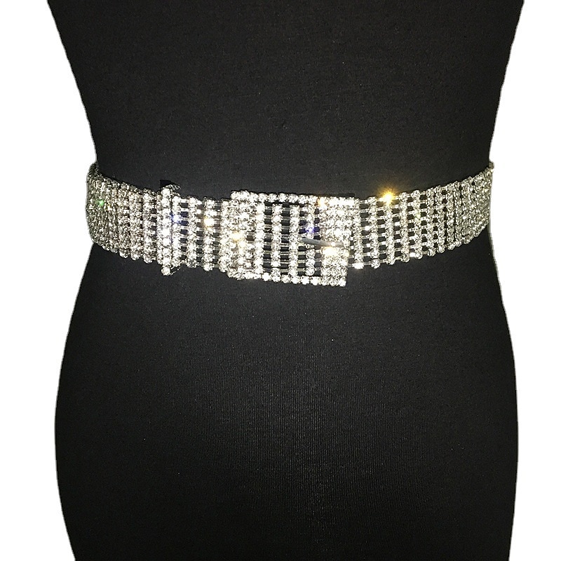 Waist Chain Waist Belt Metallic Sparkle Sexy Alloy For Disco Cosplay Carnival Women's Costume Jewelry Fashion Jewelry4