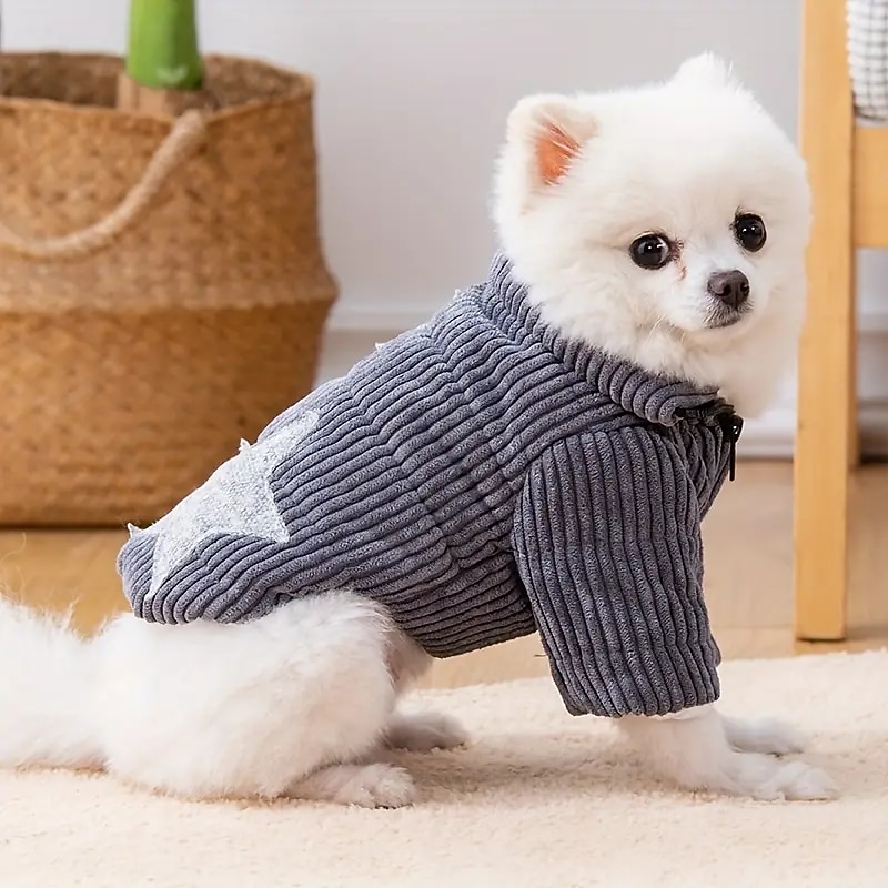 Dog Cat Coat Jacket Fashion Party Winter Warm Breathable Soft Washable Comfortable Christmas Halloween Outdoor Casual Daily Dog Clothing for Bichon Frise Pomeranian Baby Pet Papillon Small3