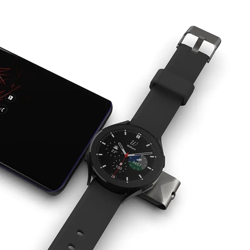 2 In 1 Wireless Charger For Samsung Galaxy Watch 5 Pro 4 3 Active 2 1 Classic Fast Charging Cable Dock Station USB Type C Portable Charger4