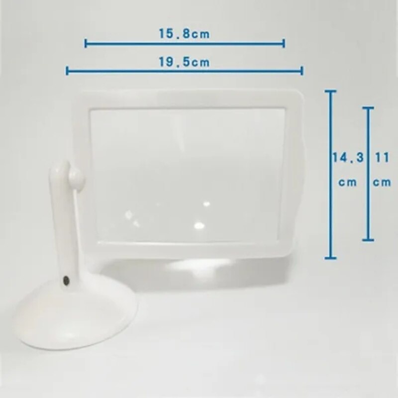 Desktop Magnifying Glass with LED Light Large Screen 360-degree Rotation 3 Times Magnification Reading Newspapers for The Elderly4