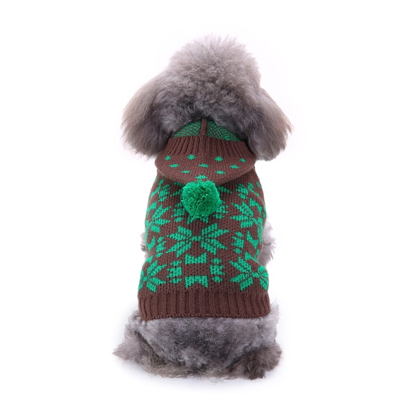 Dog Cat Sweater Jumper Fashion Party Winter Breathable Soft Washable Comfortable Christmas Outdoor Casual Daily Dog Clothing for Bichon Frise Pomeranian Baby Pet Papillon Small3