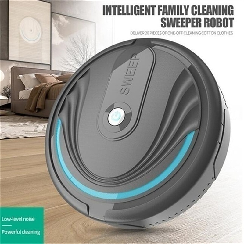 Automatic Smart Household Mopping Sweeping Machine Robot Cleaner Vacuum Floor Dust Hair USB/Battery 7