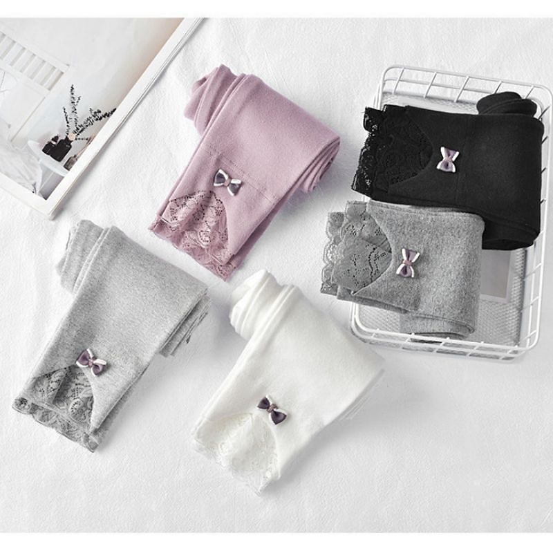 Kids Girls' Leggings Solid Color Active Outdoor Cotton 7-13 Years Fall Pink purple Black White3