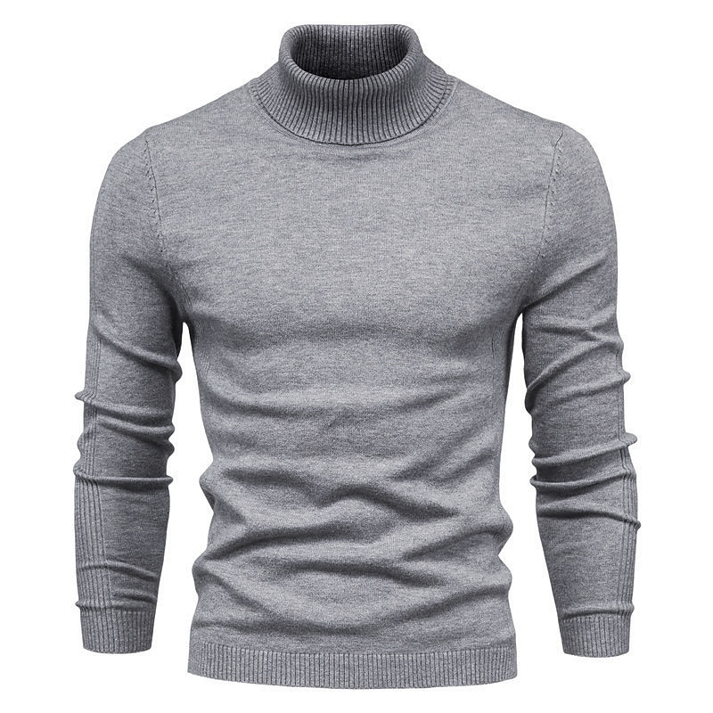 Men's Turtleneck Sweater Pullover Sweater Jumper Knit Sweater Ribbed Knit Regular Knitted Plain Turtleneck Keep Warm Modern Contemporary Daily Wear Going out Clothing Apparel Fall Winter Black Yellow4