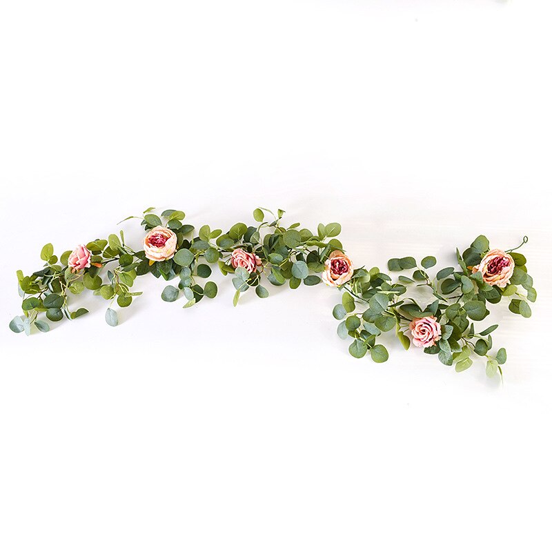 175CM Flower Garland Fake Peony Vine Artificial Flowers Hanging Peony IVY Garland for Room Wall Decor Hanging Baskets Wedding Arch Garden Background Decor4