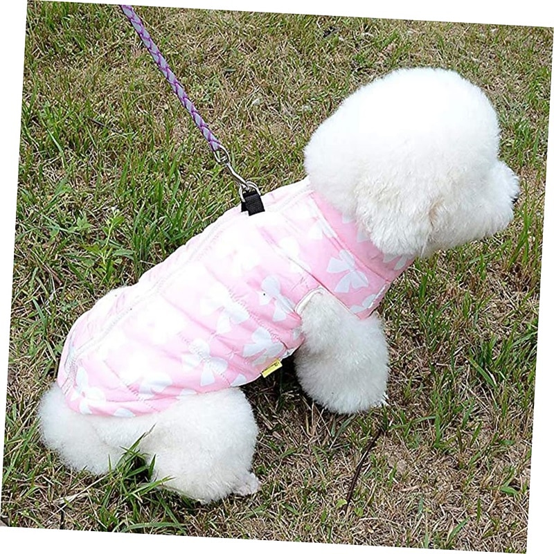Dog Cat Coat Jacket Sweet Style Casual Winter Warm Breathable Soft Washable Comfortable Outdoor Casual Daily Dog Clothing for Bichon Frise Pomeranian Baby Pet Papillon Small4