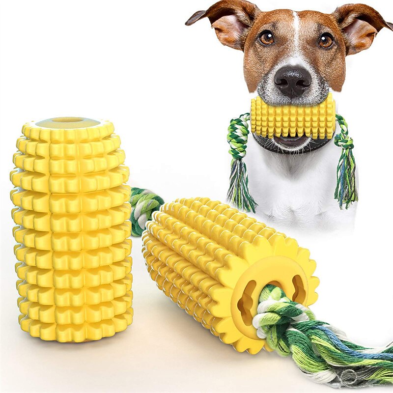 Dog Chew Toys for Aggressive Chewers Indestructible Tough Durable Squeaky Interactive Dog Toys Puppy Teeth Chew Corn Stick Toy for Small Meduium Large Breed3