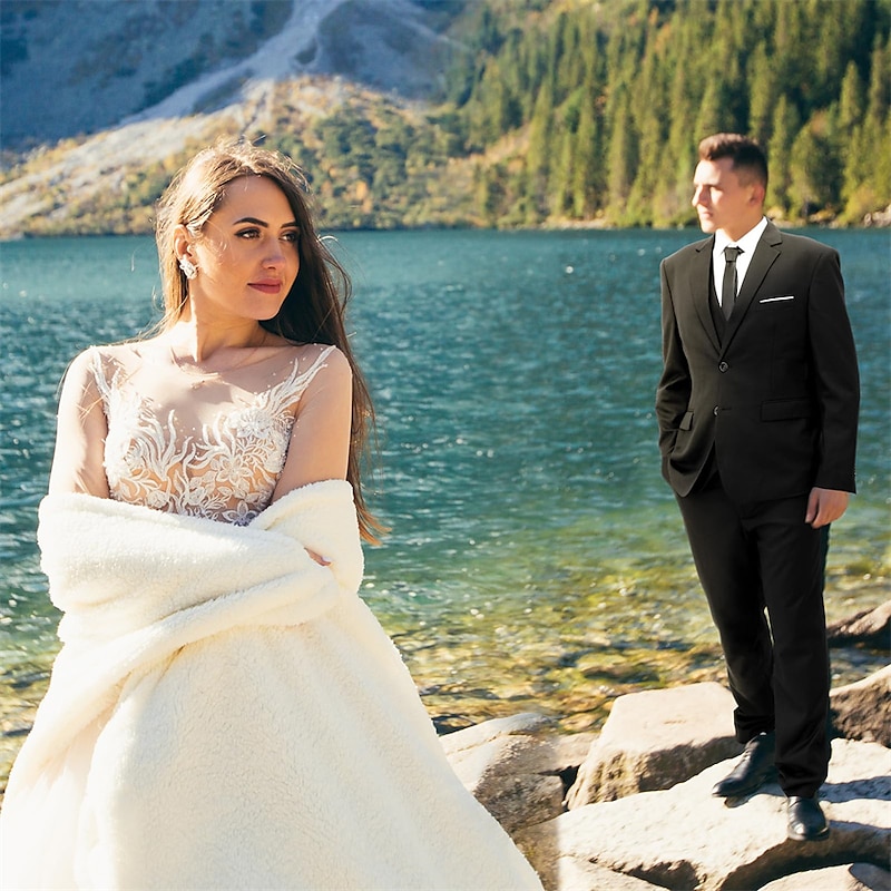 Retro Vintage Roaring 20s 1920s Outfits Suits & Blazers The Great Gatsby Gentleman Solid Color Fancy Dress Men's Halloween Carnival Masquerade Halloween Casual Daily Party / Cocktail Adults' Cravat4