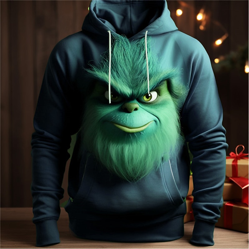 Christmas Men's Funny Christmas 3D Hoodies The Comfort Color Graphic Elf Fashion Daily Basic 3D Print Pullover Sports4