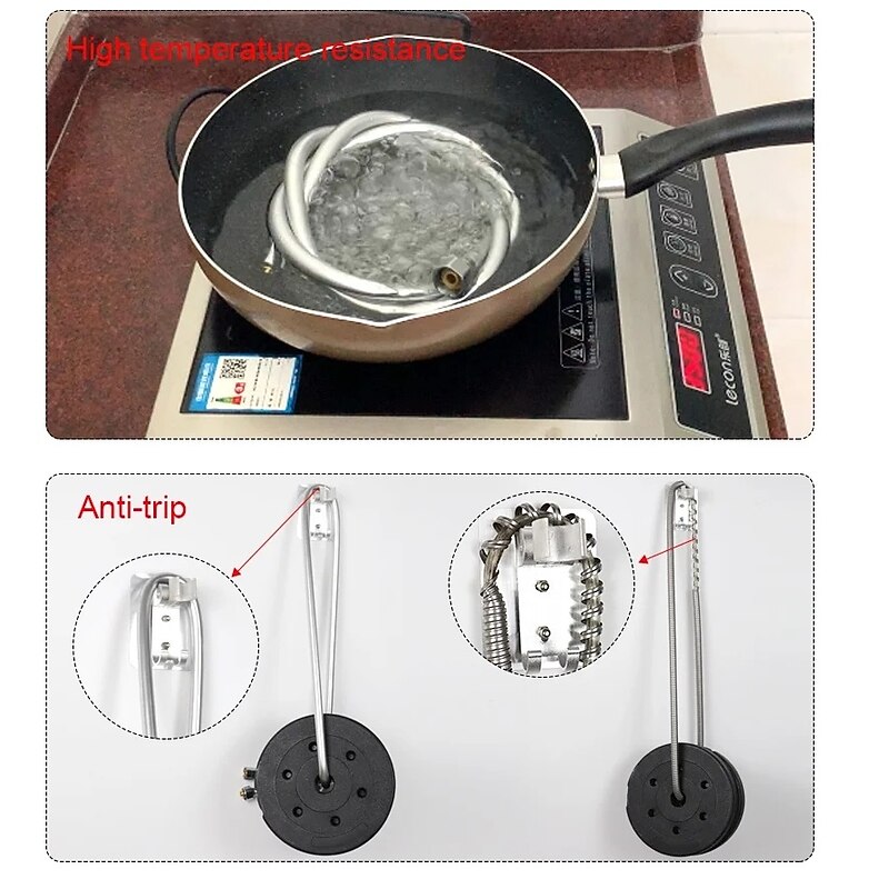 Handheld Shower Head Hose, Universal Flexible Anti Winding Explosion-proof Water Tube Bathroom Faucet Hose Extension Pipe4