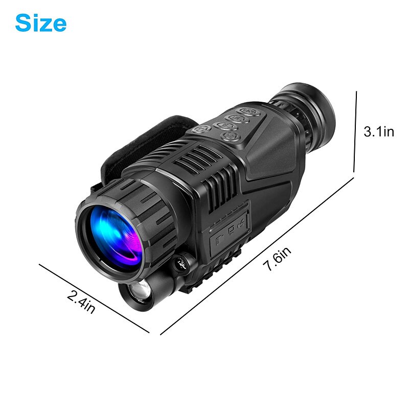 Digital Night Vision Infrared Monoculars with 1.5 TFT LCD and IR Camera - 640 X 480 Image Resolution for Recording in HD 7