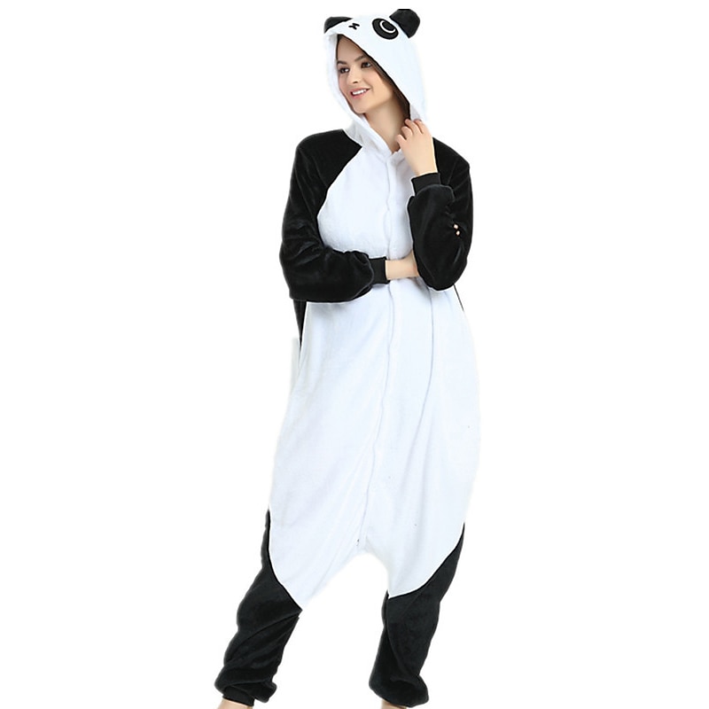Adults' Animal Onesie Costume Carnival Costume Panda Onesie Pajamas Kigurumi Pajamas Funny Costume For Men and Women Carnival New Year Cartoon2