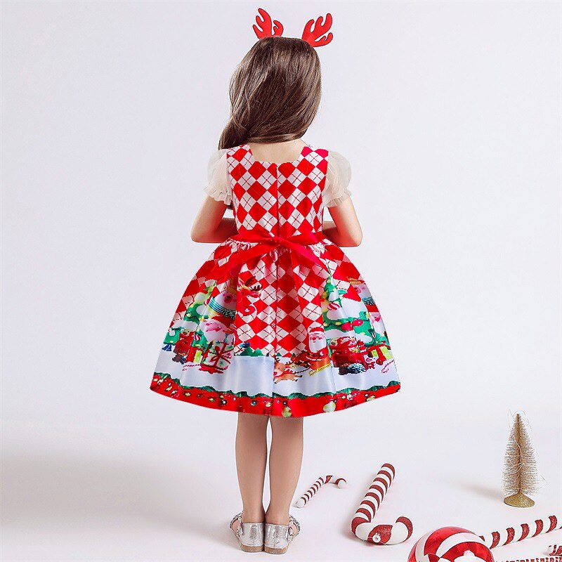 Santa Claus Mrs.Claus Christmas Dress Fancy Christmas Dress Girls' Christmas Kid's Christmas New Year Christmas Eve Christmas Party New Year Eve Dress4