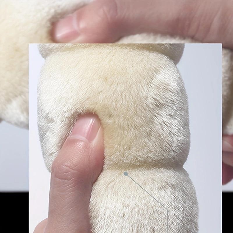 Winter Short Plush Steering Wheel Cover Winter Warm Car Interior Set Creative Stitching Multi-Color Pattern3