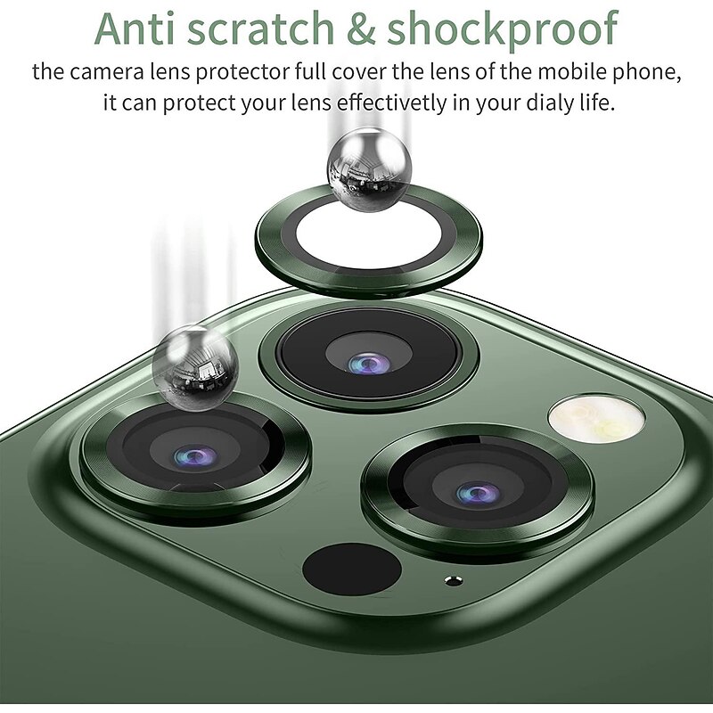 3 Sets 2 Sets Camera Lens Protector For Apple iPhone 16 iPhone 15 14 Pro Max Titanium Alloy 9H Hardness High Definition Explosion Proof Scratch Proof2