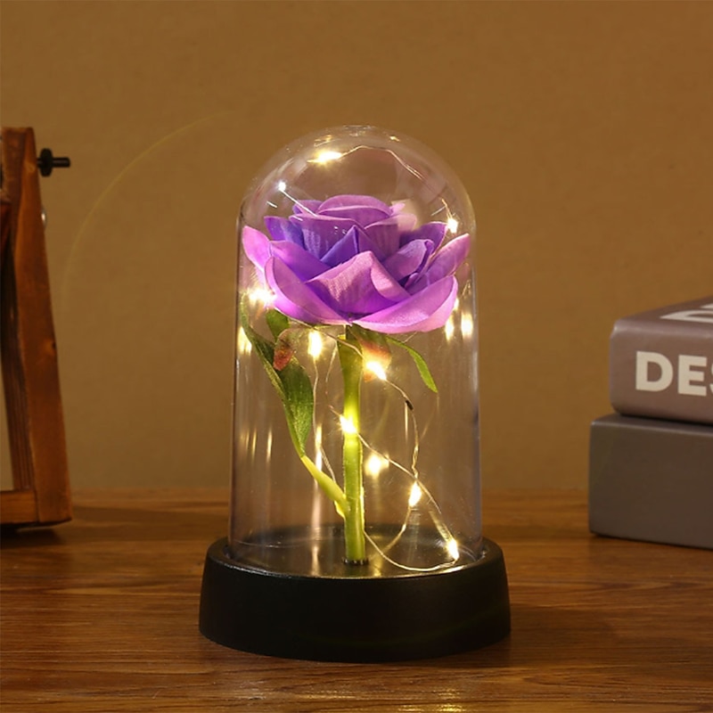 Rose Flower Gifts for Women,Mothers Day Flowers Gifts for Mom Wife from Daughter Son Husband,Birthday Gifts for Women Best Friend Her Girlfriend,Glass Rose Grandma Mom Gifts for Mothers Day3