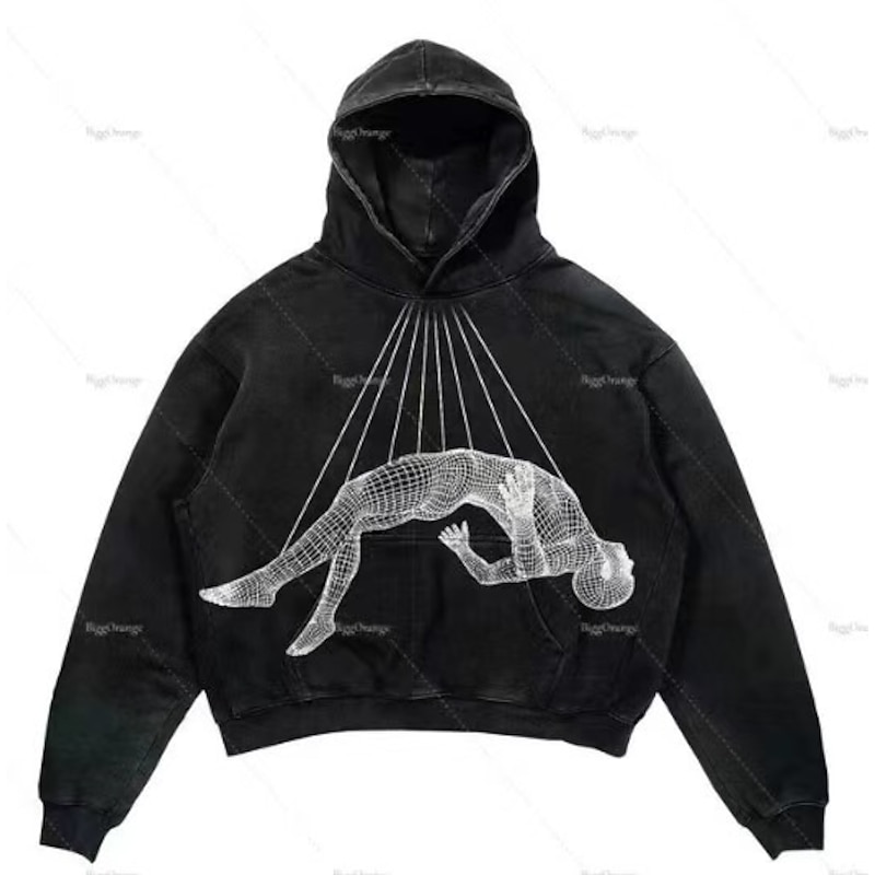 Sweatshirt Zip Hoodie Pullover Letter Front Pocket For Men's Women's Unisex Adults' Hot Stamping Street Casual Daily4