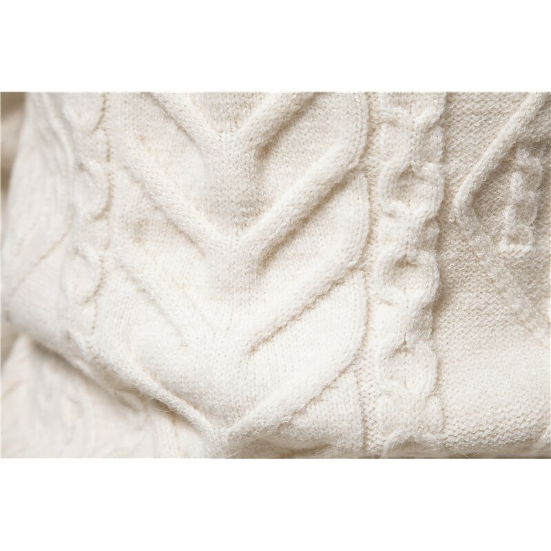 Men's Irish Pullover Sweater Pullover Ribbed Cable Knit Tunic Knitted Basic Solid Plain Color Crew Neck Keep Warm Modern Contemporary Daily Wear Going out Clothing Apparel Bishop3