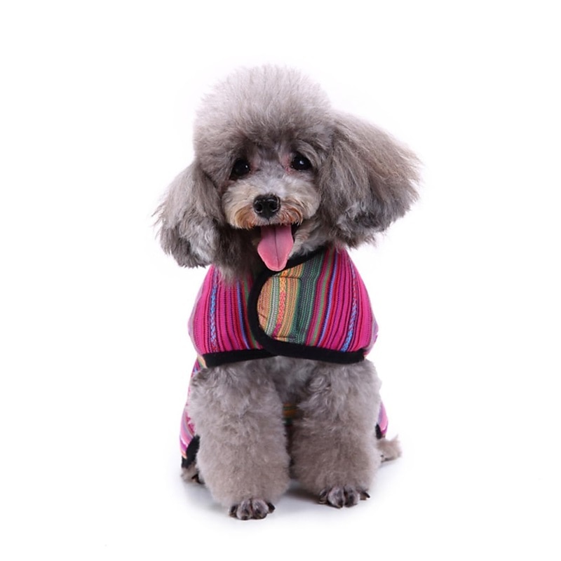 Dog Cat Sweatshirt Vintage Fashion Winter Warm Breathable Soft Washable Comfortable Christmas Outdoor Casual Daily Dog Clothing for Bichon Frise Pomeranian Baby Pet Papillon Small2