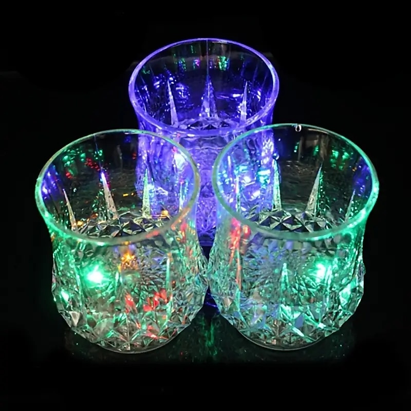 2/5/10pcs Light Up Cups Glow In The Dark Party Supplies Colorful LED Glowing Beer Cup For Party Birthday Christmas Disco2