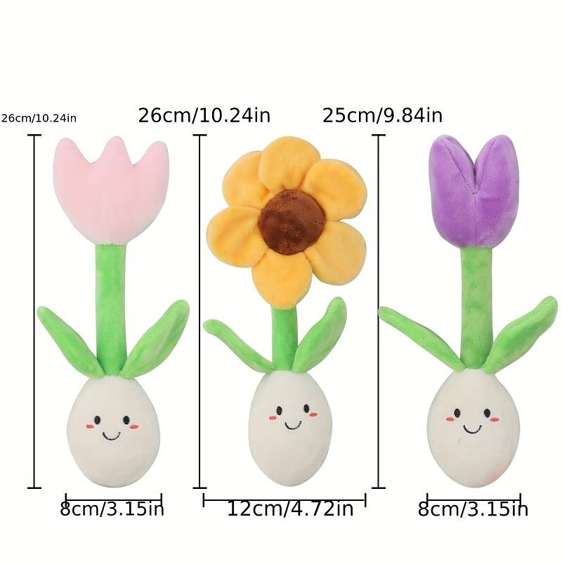 Interactive Pet Food Toy - Flower Puzzle Squeaker Plush Toy for Dogs Relieves Boredom and Promotes Mental Stimulation2
