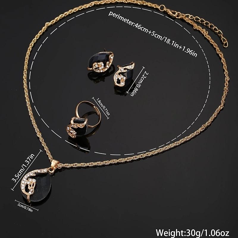 5pcs/set Women's Watch Luxury Triangle Pointer Quartz Watch Shiny Rhinestone Analog Wrist Watch & Jewelry Set, Gift For Mom Her3