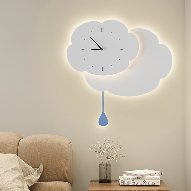 Wall Sconce Wall Clock Cloud Design 3 Color Living Room Background Wall  Wall Light for Bedroom Children Room 110-240V4
