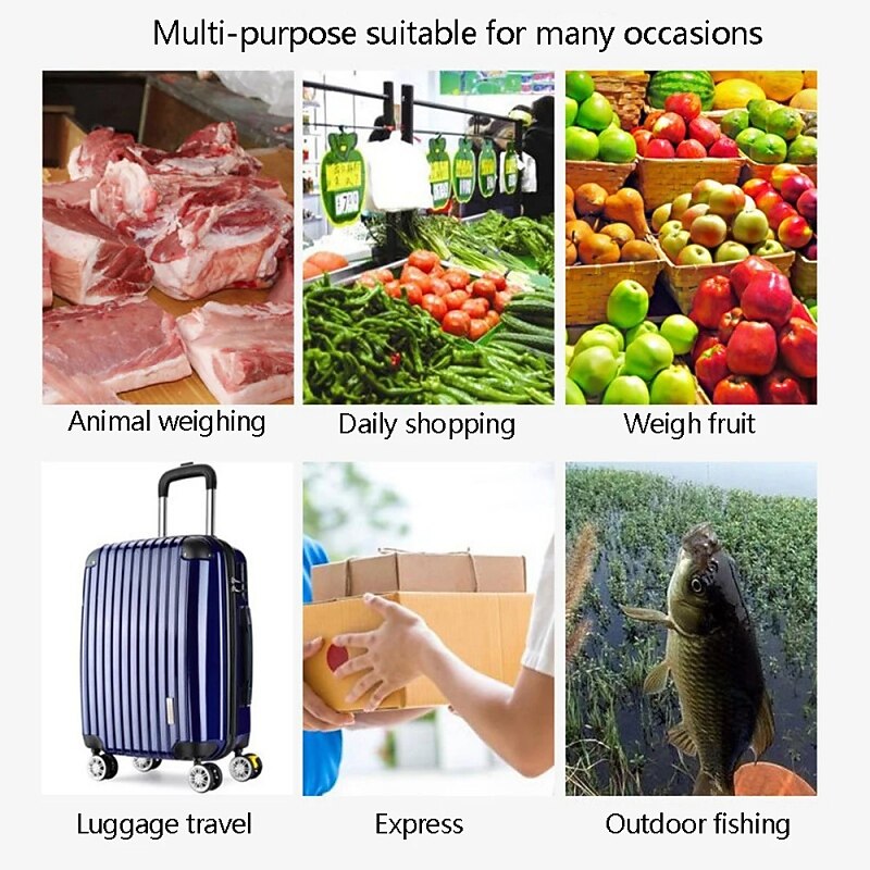 75KG Travel Luggage Scale Portable Digital Hanging Luggage Scale Suitable For Travel Fishing Kitchen And Suitcase Weight Scales2