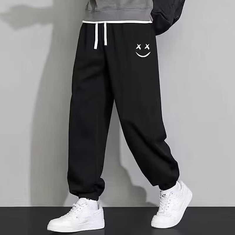 Men's Sweatpants Joggers Pocket Drawstring Elastic Waist Plain Comfort Breathable Outdoor Daily Going out Fashion Casual Black Grey