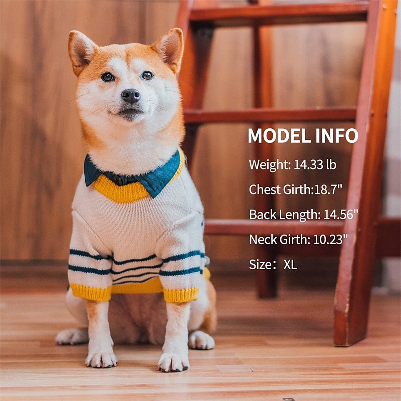 Dog Cat Sweater Jumper Fashion Casual Winter Breathable Soft Washable Comfortable Outdoor Casual Daily Dog Clothing for Bichon Frise Pomeranian Baby Pet Papillon Small4