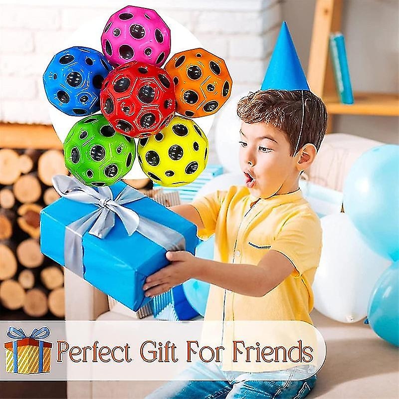 3pcs Astro Jump Balls, Space Theme Rubber Bouncy Balls For Kids Space Ball Super High Bouncing Space Ball Pop Bouncing Ball  Which Used by Athletes as a Sports Training Ball A Great Sensory Ball4