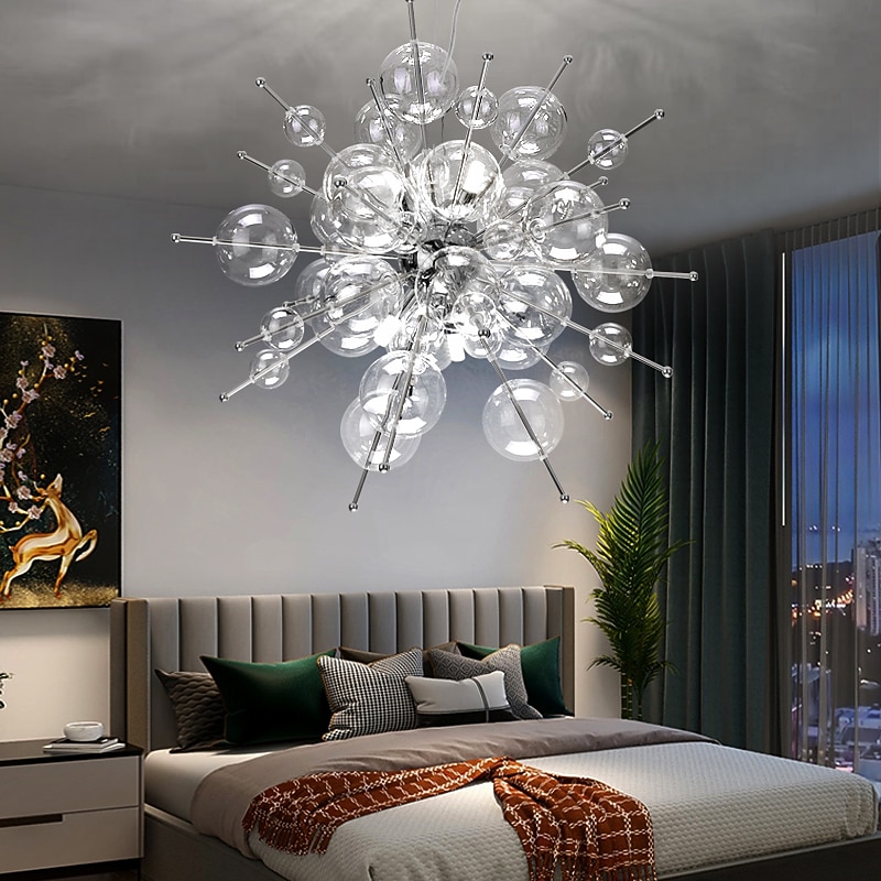 Bubbles Chandelier 65cm Globle Design Chandelier Gold Silver for Kitchen Island Living Room Dining Room Bedroom Lights 110-240V4