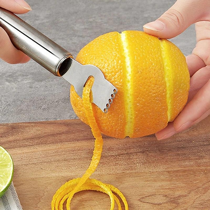 1pc Lemon Zester Grater Stainless Steel Peeler Kitchen Stuff Kitchen Accessories Kitchen Gadgets4