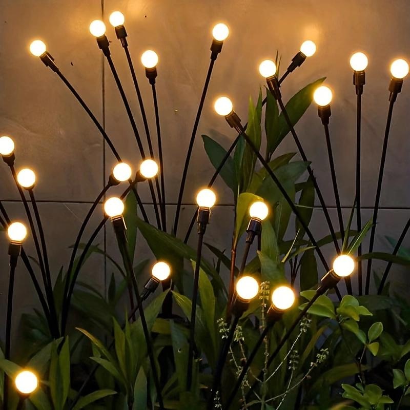 6/8/10 Lights Solar Lawn Lamp Garden Lamp, LED Wind-driven Firefly Ground Plug Lamp, Garden Decoration Festival Lamp3