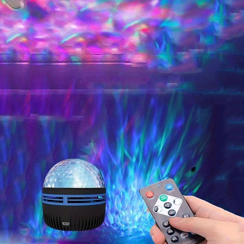 Star Projector Galaxy Projector Ocean Wave Projector Water Light Projector Valentine's Gift for Bedroom Night Light Projector Gaming Room, Home Theater, Ceiling, Room Decor,for Halloween3