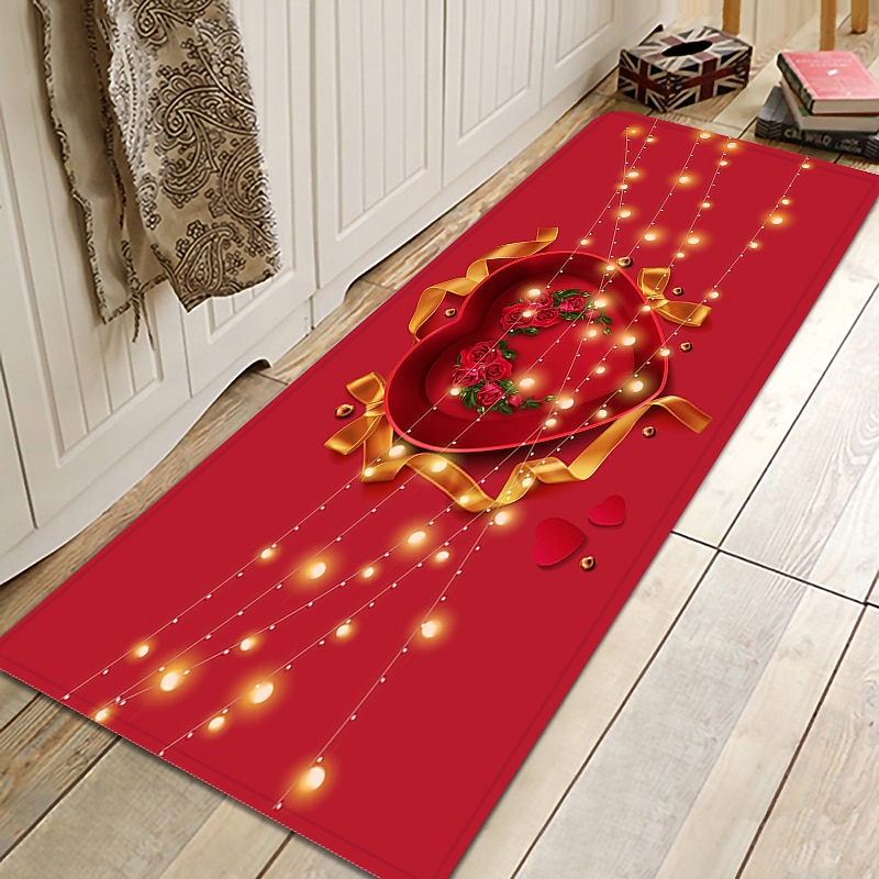 Wedding Heart Area Rug Kitchen Mat Non-Slip Oil Proof Floor Mat Rug Indoor Outdoor Mat Bedroom Decor Bathroom Mat Entrance Rug Door Mat3