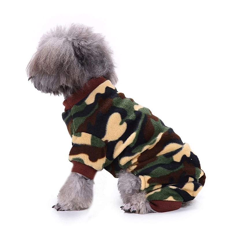 Dog Cat Pajamas Fashion Casual Winter Warm Breathable Soft Washable Comfortable Outdoor Casual Daily Dog Clothing for Bichon Frise Pomeranian Baby Pet Papillon Small